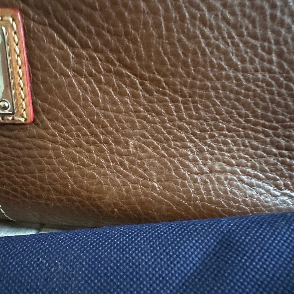 Dooney & Bourke Tan Leather Duffel Bag - Picture 5 of 6